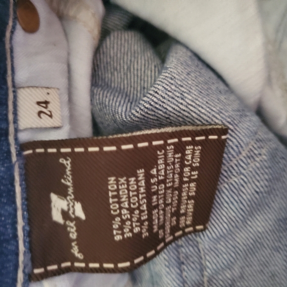 7 for all Mankind distressed straight leg jeans - Picture 13 of 15